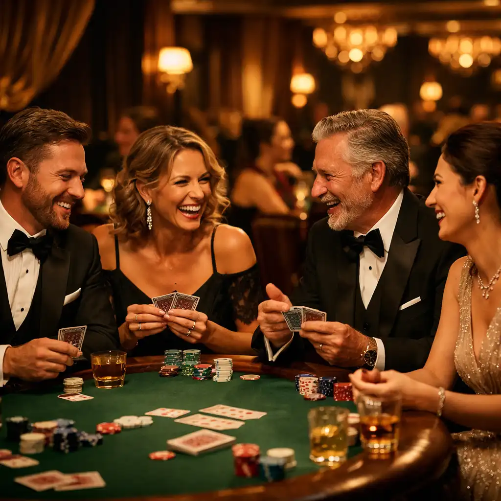 Soirée casino élégante