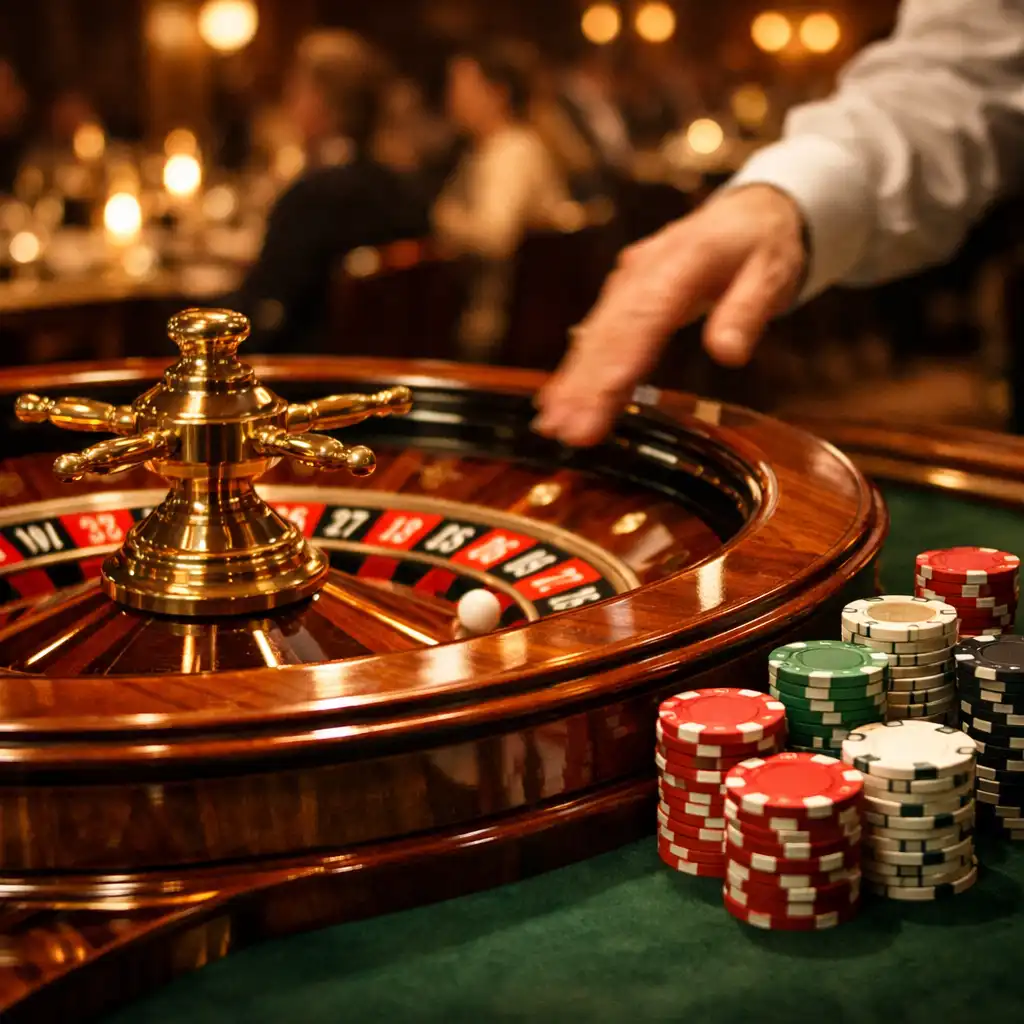 Table de roulette élégante
